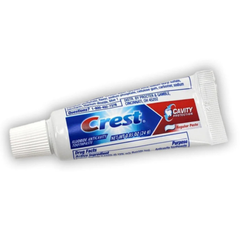 Crest Plus Cavity Protection Toothpaste, Regular Paste, 24 Gram - Reisestørrelse