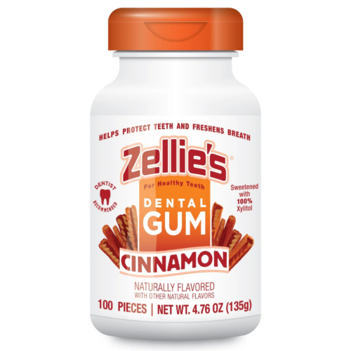 Zellie's Dental Gum, Cinnamon, 100 stk/boks