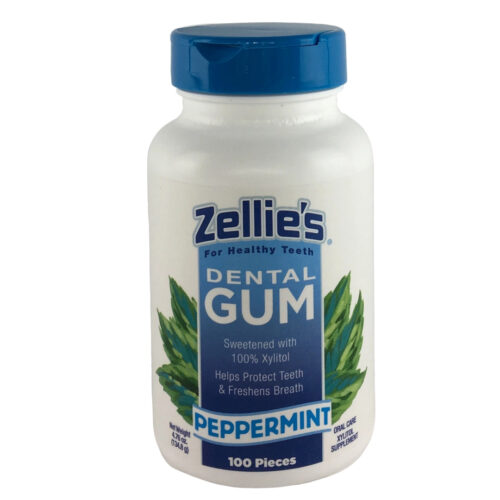 Zellie's Dental Gum - Peppermint, 100 stk/boks