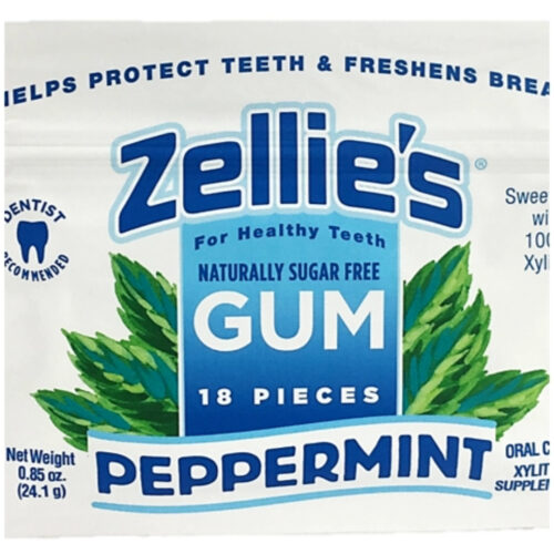 Zellie's Dental Gum - Peppermint, 18 stk/pose