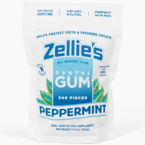 Zellie's Dental Gum - Peppermint, 240 stk/pose