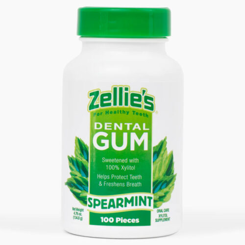 Zellie's Dental Gum - Spearmint, 100 stk/boks