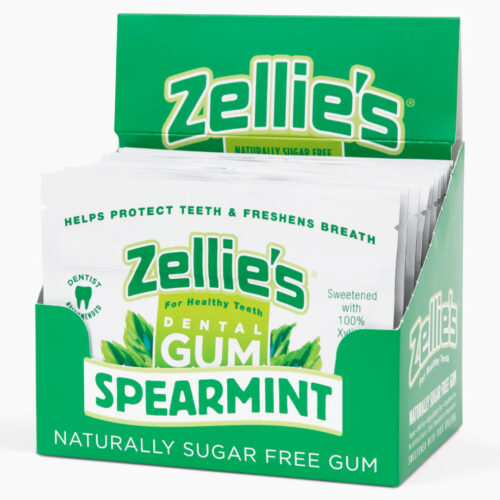 Zellie's Dental Gum - Spearmint, 18 stk/pose