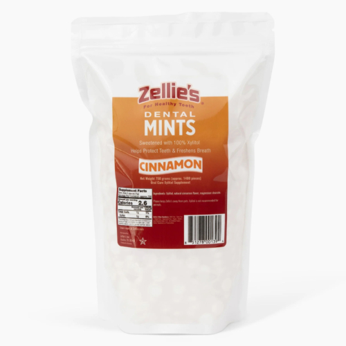 Zellie's Dental Mints, Cinnamon, 1400 stk/pose, Bulk Bag